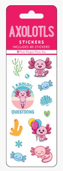 Sticker Sheets Axolotls