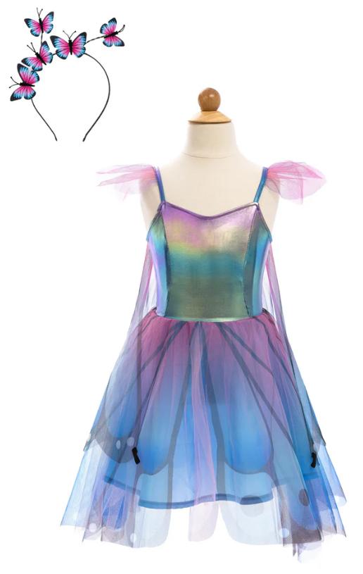 Dress Butterfly Twirl w/Wings Headband Blue/Purple 5/6