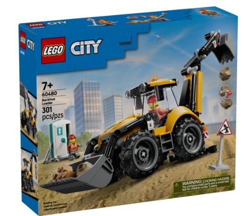 60480 Yellow Backhoe Loader